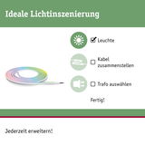 Buntes LED-Lichtband mit Anleitung zur idealen Lichtinszenierung und einfacher Installation.