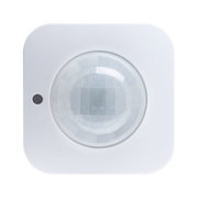 Détecteur de mouvement carré blanc avec lentille ronde pour contrôle d'éclairage intelligent