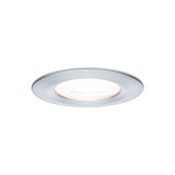 Spot LED encastré rond en aluminium brossé argenté pour un éclairage intérieur moderne