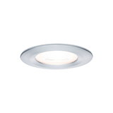 Spot LED encastré rond en aluminium brossé argenté pour un éclairage intérieur moderne