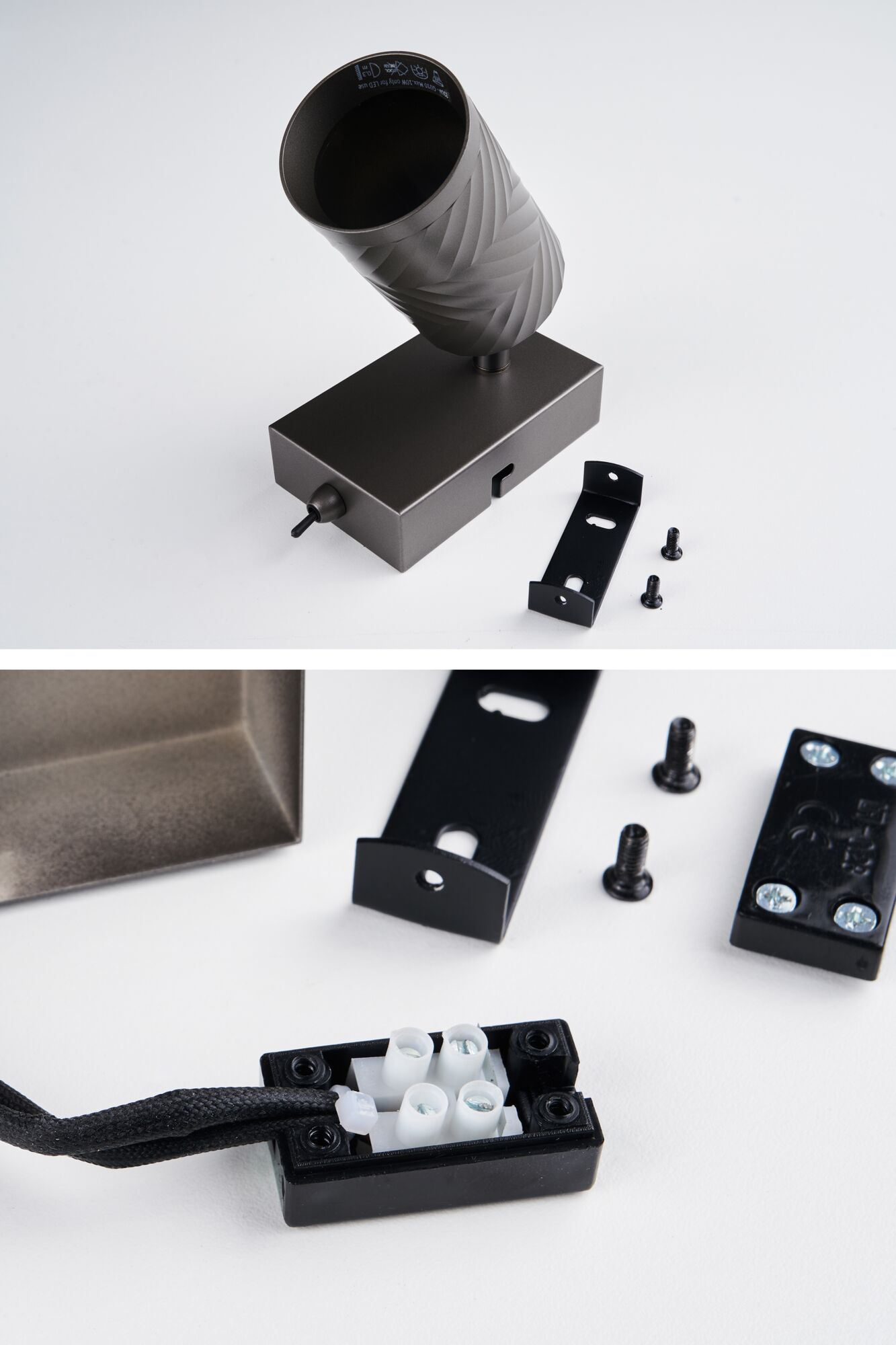 Spotlight Loreva GU10 max. 10W Titaanium Metaal