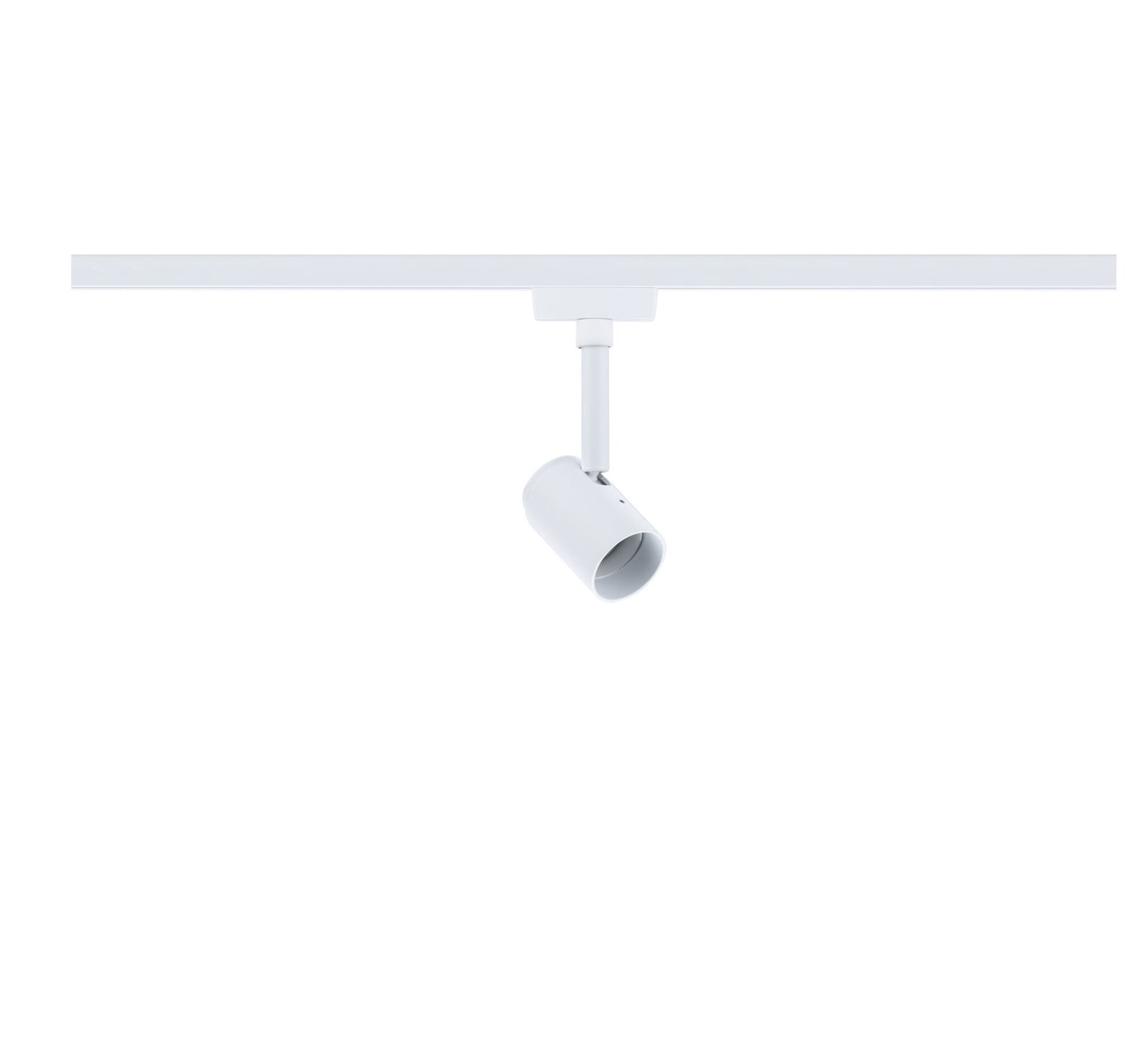 Spot LED blanc en métal sur rail pour un éclairage intérieur flexible
