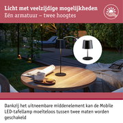Acculamp Gilo IP44 dimbaar 2700K Zwart mat
