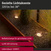 Standard 230V LED Reflektor GU10 Insektenfreundlich 320lm 4,3W 2200K Silber