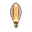 Inner Glow Edition Ampoule LED Ampoule intérieure torsadée E27 230V 230lm 4W 1800K Doré Ampoule LED vintage en forme de goutte avec lumière blanc chaud et filament en spirale décoratif