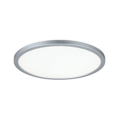 Ronde LED-plafondlamp met zilverkleurige aluminiumrand en witte diffuser voor moderne verlichting
