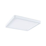 Square white LED ceiling light made of plastic for modern room lighting
