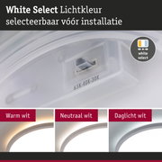 Witte LED-lichtkleur schakelaar met keuze uit warm, neutraal en daglicht wit