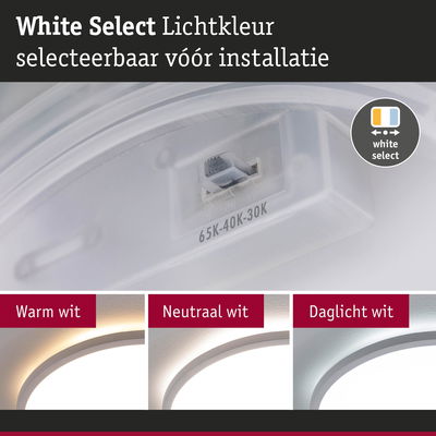 Witte LED-plafondlamp met instelbare lichtkleur warm wit, neutraal wit en daglicht wit
