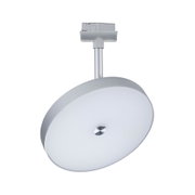 Round silver metal LED panel for modern ceiling lighting with energy-saving technology