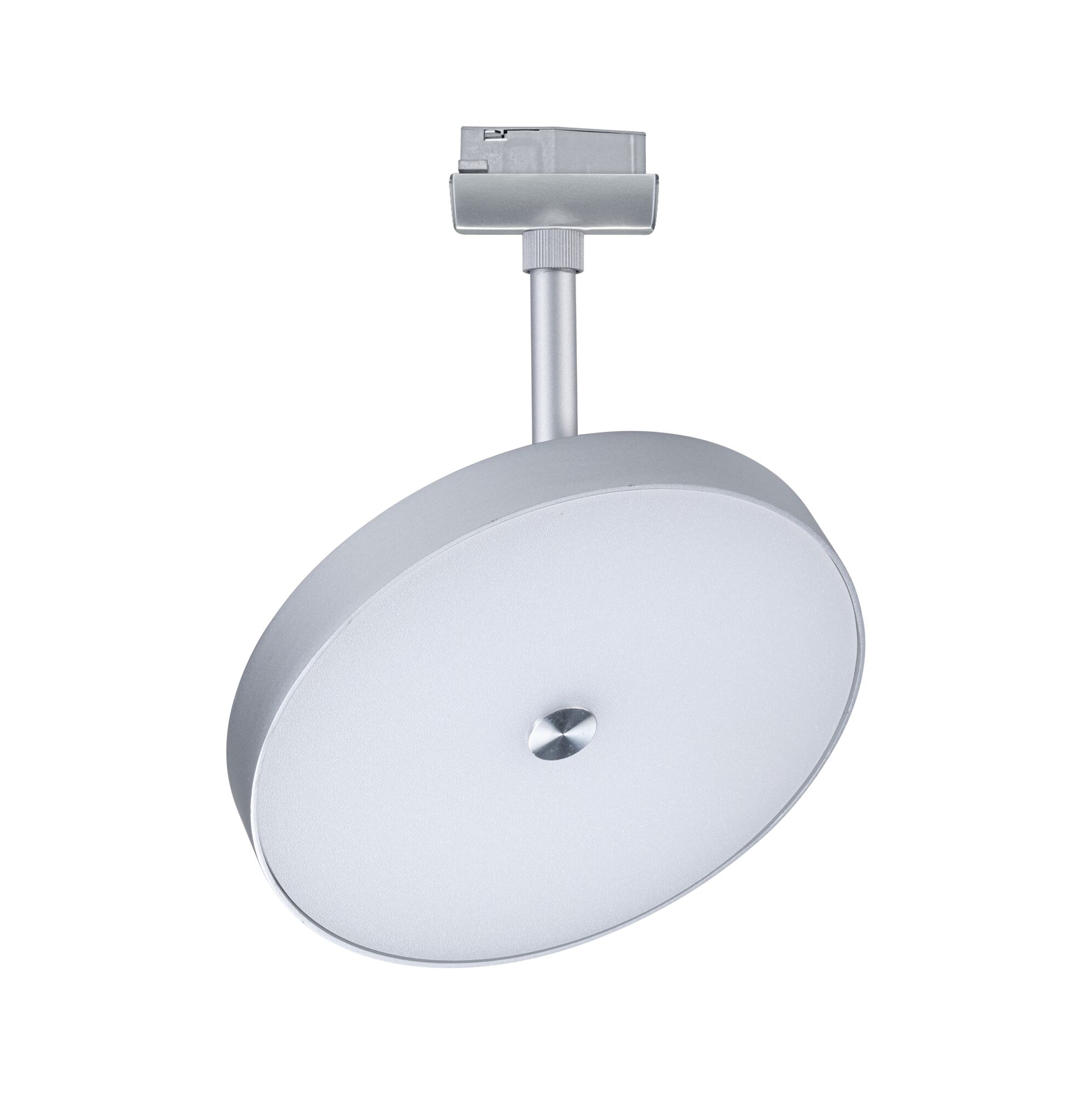 Rond zilverkleurig metalen LED-paneel voor moderne plafondverlichting met energiebesparende technologie