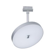 Rond zilverkleurig metalen LED-paneel voor moderne plafondverlichting met energiebesparende technologie
