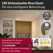 LED Einbauleuchte Nova Smart in Weiß für intelligente, dimmbare Badezimmerbeleuchtung mit Smarthome-Kompatibilität