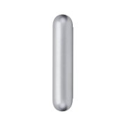 Slim silver aluminum wall light with rounded ends for modern indoor lighting solutions
