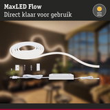 MaxLED Flow LED-strip in warm wit met voeding en montagemateriaal voor eenvoudige installatie