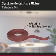 Ceinture ULine rouge de 5 m en matériau résistant pour fixations réglables