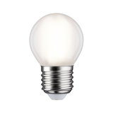 Small matte white LED bulb with E27 base for energy-efficient lighting solutions