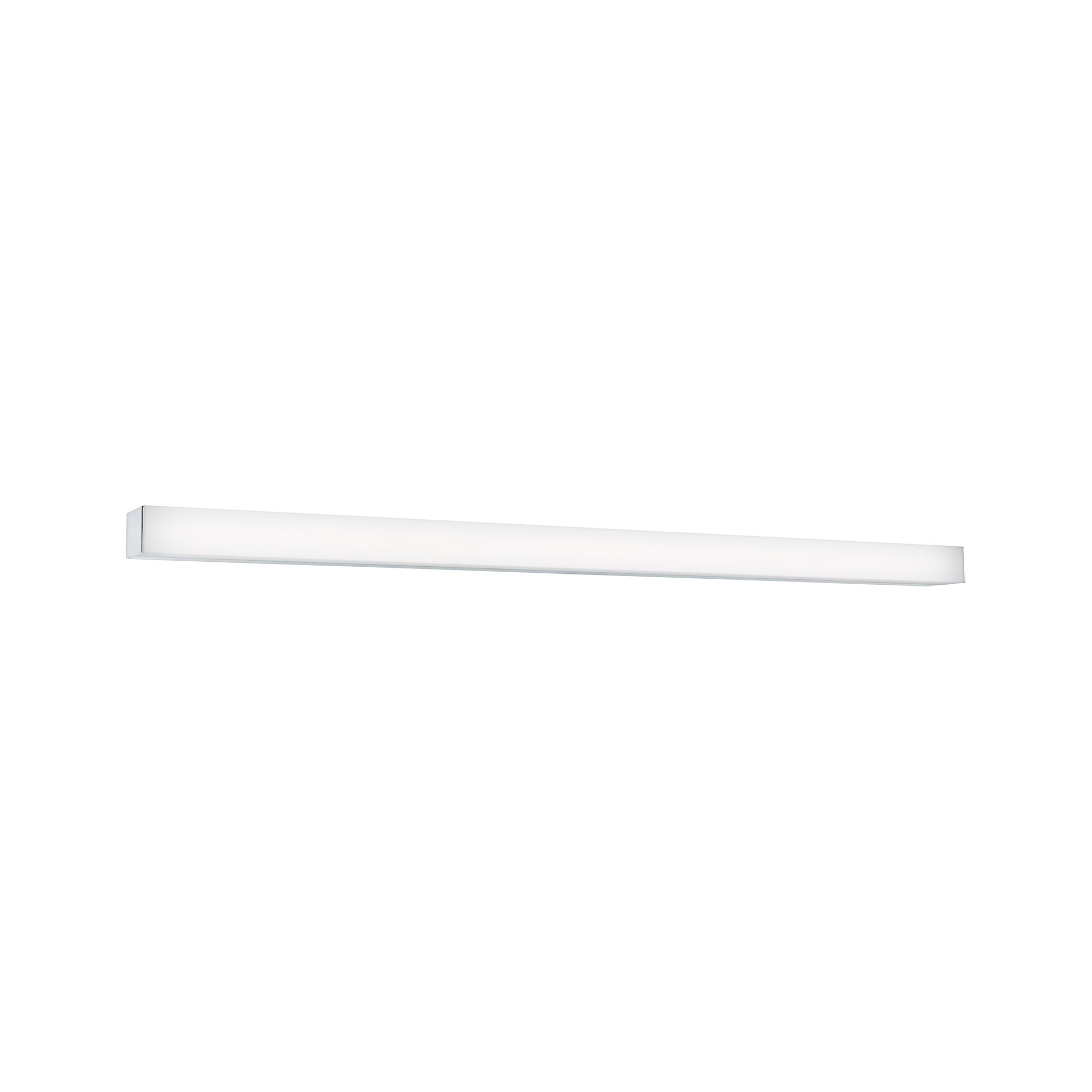 Slim white LED wall light made of plastic for modern home ambiance and energy-efficient lighting