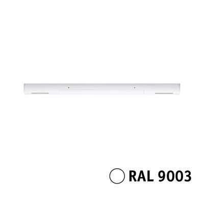 Slim white LED light in RAL 9003 for modern indoor lighting with energy-saving technology