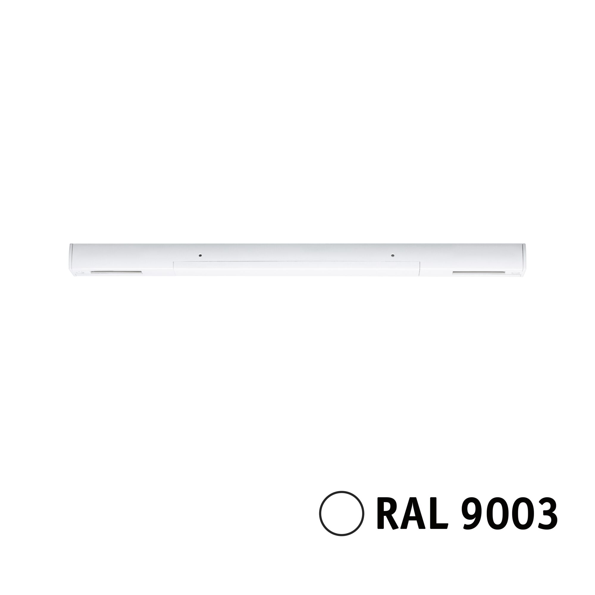 URail Alimentation électrique Centre 304x18mm max. 1000W Blanc signal Lumière LED blanche fine en RAL 9003 pour éclairage intérieur moderne avec technologie économique