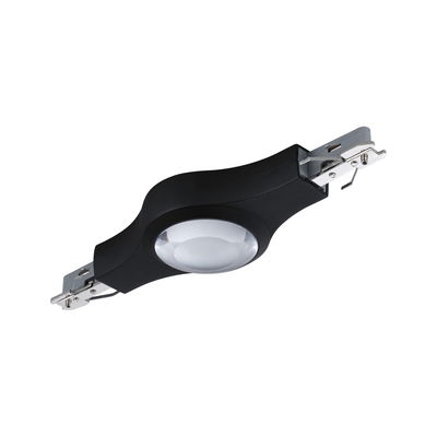 Zwart LED-inbouwverlichtingsmodule met ronde lens en metalen bevestiging voor moderne verlichtingssystemen