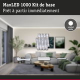 Kit MaxLED 1000 bande LED en blanc neutre avec alimentation pour éclairage intérieur