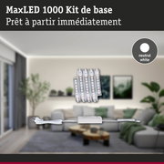Kit MaxLED 1000 bande LED blanc neutre avec alimentation et câble pour éclairage intérieur