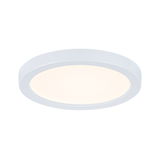 Plafonnier LED rond blanc en plastique avec lumière blanc chaud pour pièces à vivre