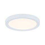 Plafonnier LED rond blanc en plastique avec lumière blanc chaud pour pièces à vivre