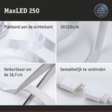 MaxLED 250 LED-strip met beschermhoes, zelfklevend, 30 LEDs per meter, flexibel wit materiaal