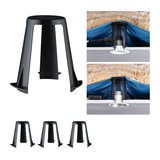Black plastic ceiling holder for recessed lights, mounting aid for LED spots in set.
