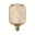 Metallic Glow 230 V Standard LED illuminant Zyl 180lm 4W 1800K dimmable Brass Gold LED bulb with decorative wire mesh and spiral filament for stylish lighting and home decor