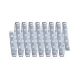 Bande LED flexible avec LEDs blanc chaud et dos autocollant pour éclairage polyvalent.