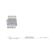 Flexibler LED-Lichtstreifen mit Netzstecker und weißem Controller für moderne Raumbeleuchtung
