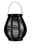 Pauleen Lanterne solaire Sunshine Glow IP44 3000K 2x1lm Noir/Brun Lanterne noire en plastique avec poignée et bougie blanche pour une ambiance lumineuse chaleureuse