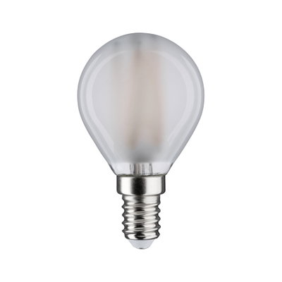 Runde LED-Glühbirne mit mattiertem Glas und E14-Fassung für energiesparende Beleuchtung