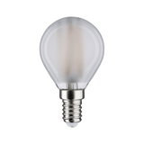 Runde LED-Glühbirne mit mattiertem Glas und E14-Fassung für energiesparende Beleuchtung