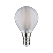 Runde LED-Glühbirne mit mattiertem Glas und E14-Fassung für energiesparende Beleuchtung