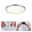 VariFit LED-indbygningspanel Areo IP44 rund 175mm 13W 1200lm 3000K Krom mat Rund sølv LED-loftslampe med varmt hvidt lys, monteret med fjederklemmer i loftet