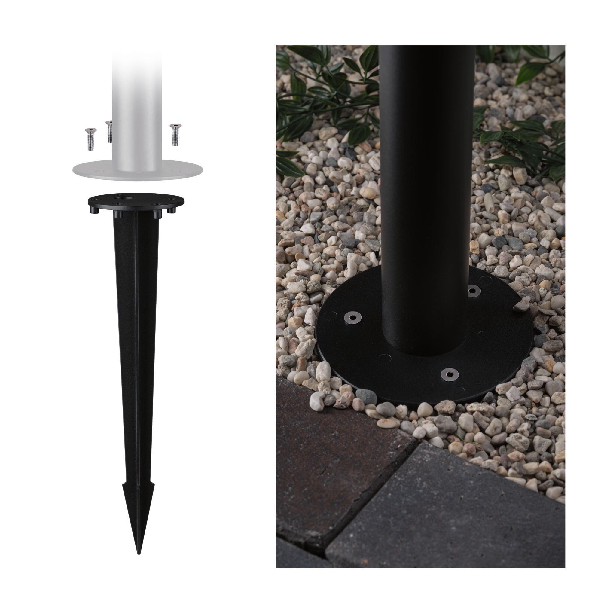 ModuShine Bollard Ground spikes IP44 290mm Anthracite