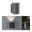 Applique d'extérieur LED Concrea IP65 110x135mm 3000K 6,8W 300lm 230V Grès noir Béton Applique murale extérieure moderne en métal gris avec éclairage haut-bas pour façade