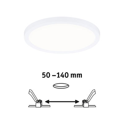 Rundes weißes LED-Deckenlicht mit verstellbarem Abstand von 50 bis 140 mm für moderne Raumbeleuchtung