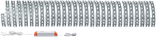 Longue bande LED blanche avec prise et transformateur pour éclairage intérieur flexible