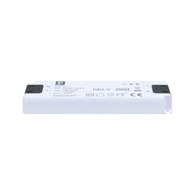 White plastic LED power supply with terminal connectors, energy-efficient lighting component