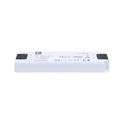 White plastic LED power supply with terminal connectors, energy-efficient lighting component