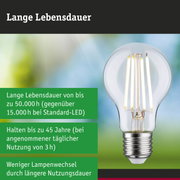 Efficient-Line Filament 230V LED Birne E27 1er-Set 525lm 2,5W 4000K Klar