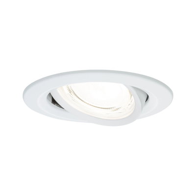 Witte metalen inbouwspot met verstelbare LED-lamp voor flexibele plafondverlichting