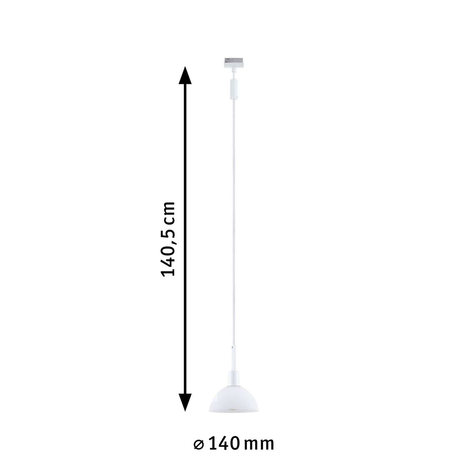 URail Pendel Sarrasani E14 max. 20W dæmpbar 230V Signal hvid