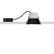 Zwart-witte LED inbouwspot met kabel en driver voor moderne plafondverlichting