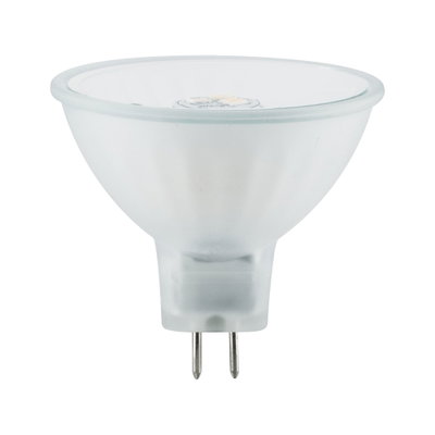 Lampe LED réflecteur givrée avec base GU5.3 blanche pour éclairage économique